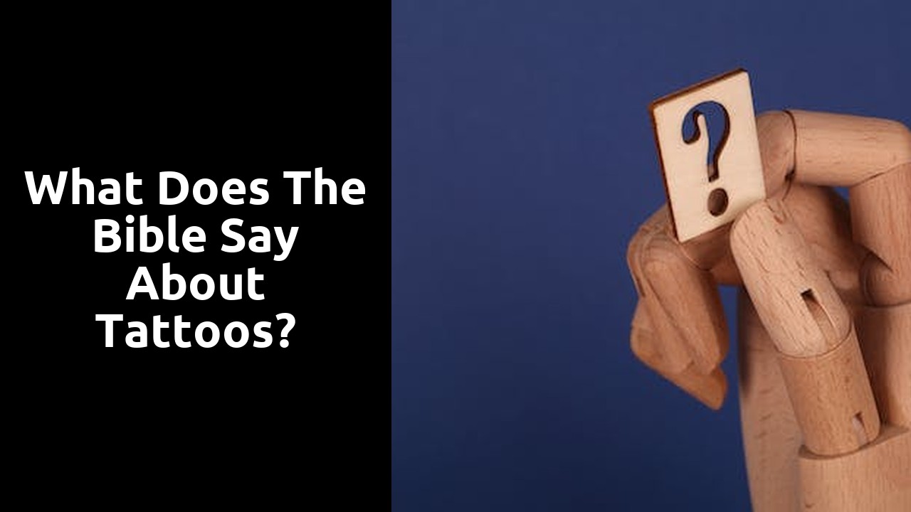 What Does The Bible Say About Tattoos? Ministry Answers