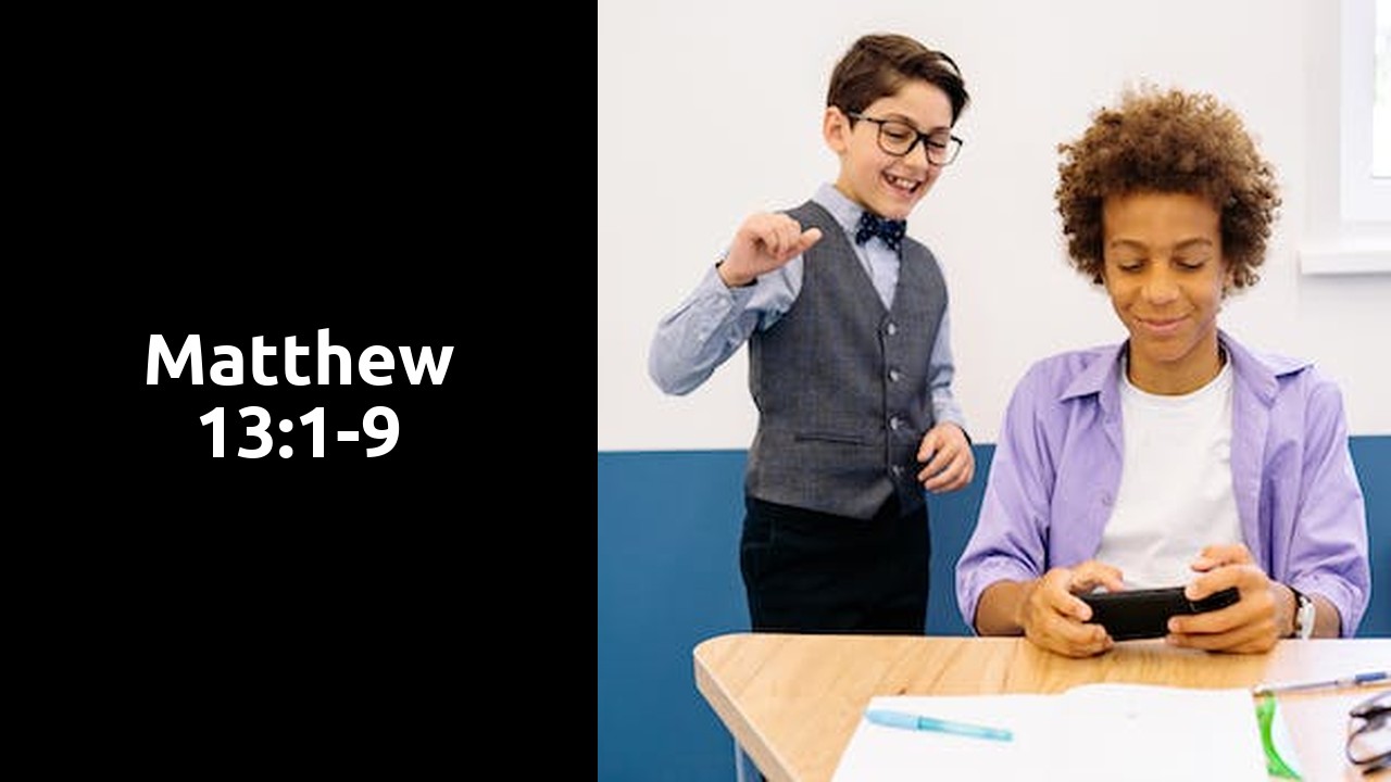 Matthew 13 1 9