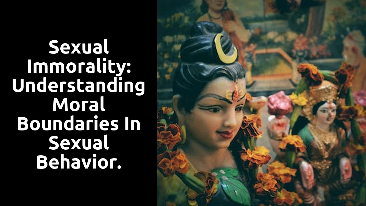 Sexual Immorality: Understanding Moral Boundaries In Sexual Behavior